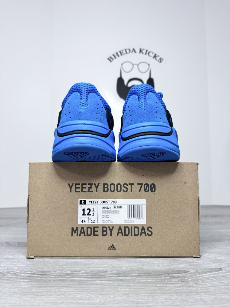 Size 12.5 - Adidas Yeezy Boost 700 Hi-Res Blue Authentic HP6674 Og NEW DS
