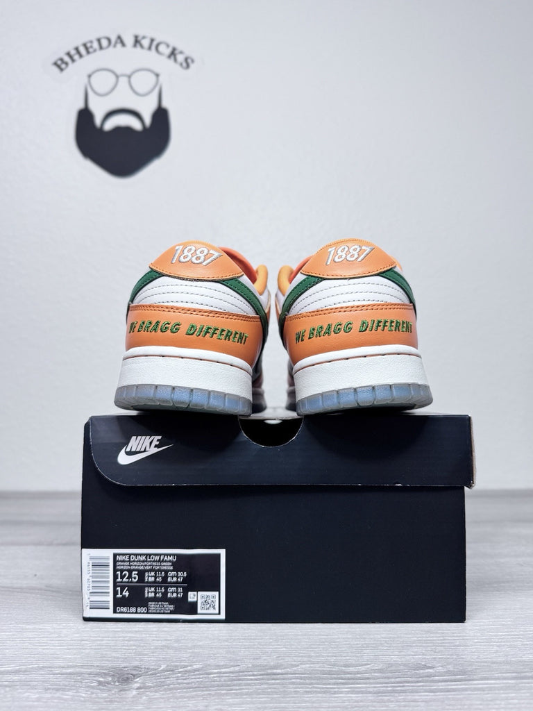 Size 12.5 - Nike Florida A&M University x Dunk Low FAMU Rattlers Yard Runners