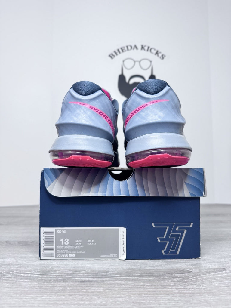 Size 13 - Nike Air Zoom KD 7 VII Calm Before Storm 653996-060 Pink Worn Once