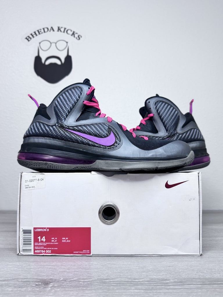 Size 14 - Nike LeBron 9 Miami Night 2011 LeBron James 469764-002 Preowned