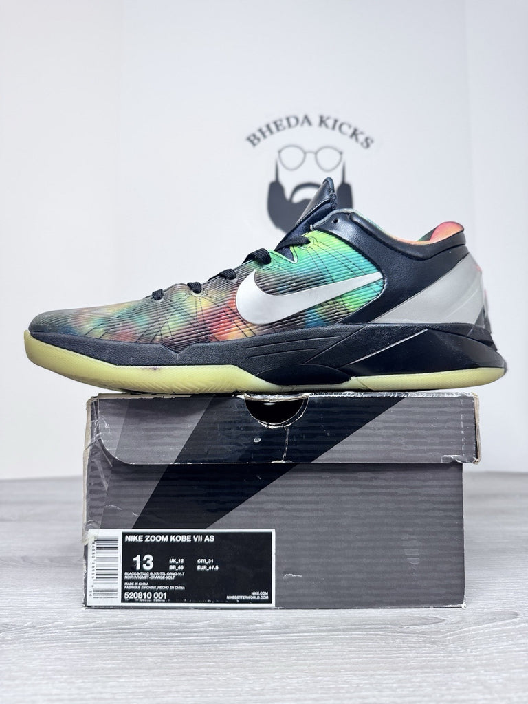 Size 13 - Nike Zoom Kobe 7 All Star Galaxy 2012 520810-001 Multicolor Black